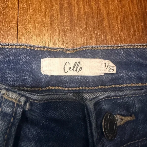 Cello Blue Skinny Distressed Jeans - Picture 2 of 6